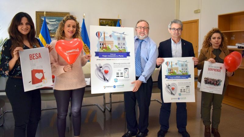 El Área de Comercio presenta su campaña de promoción con motivo del Día de San Valentín