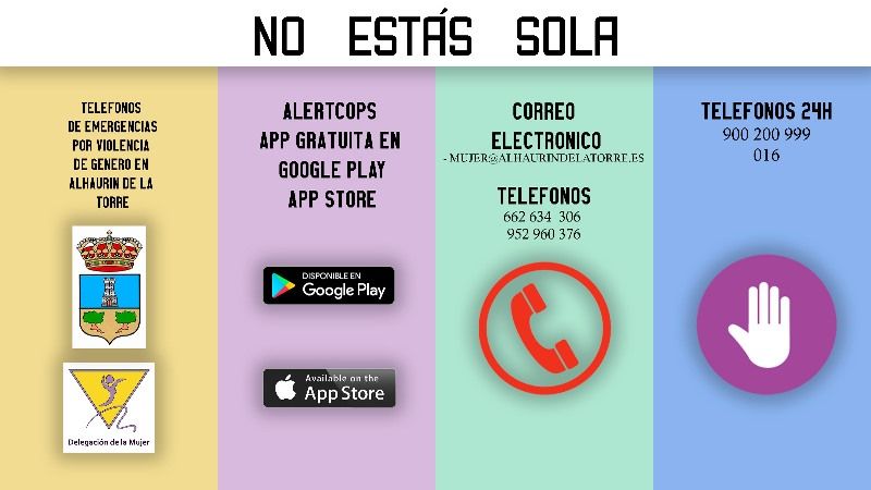 Aviso importante del área de Igualdad para prevenir situaciones de violencia de género en el actual estado de alarma