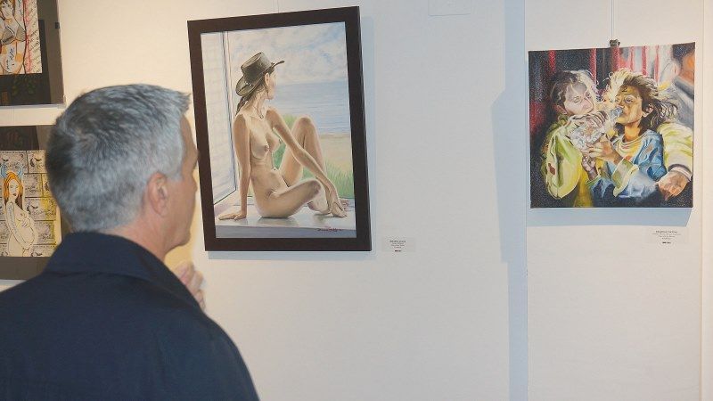 Mañana se inaugura una doble exposición de pintura y escultura de Fernando de la Rosa y Perry Oliver