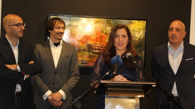 Inaugurada la muestra de Daniel Parra que narra por primera vez con el arte la batalla de Trafalgar