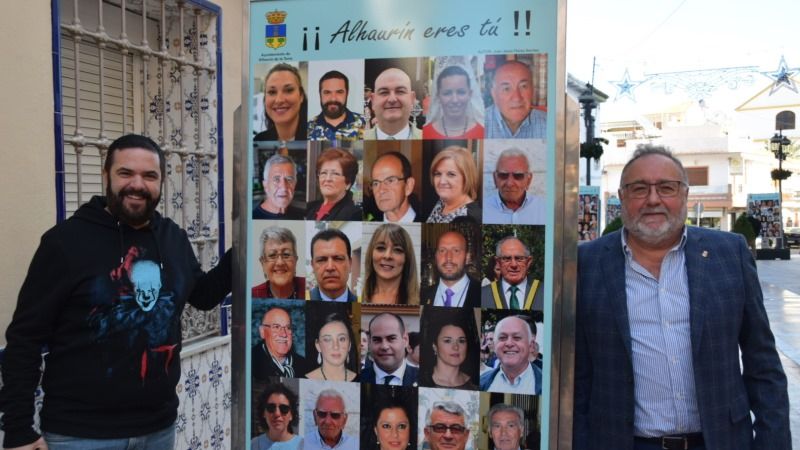 La muestra ‘¡Alhaurín eres tú!’ lucirá en los paneles giganes de calle Málaga hasta el 12 de febrero