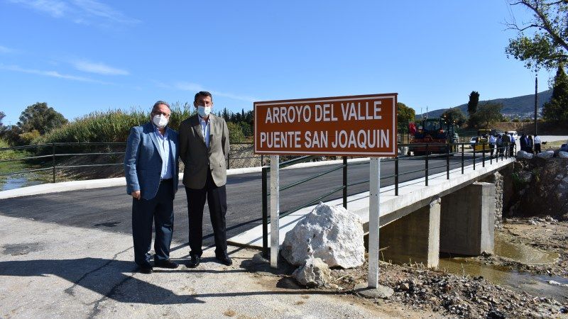 La reapertura del puente de San Joaquín recupera un paso clave para las comunicaciones rurales