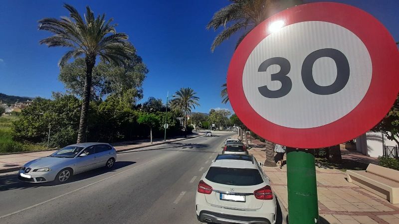 Mañana entra en vigor la nueva limitación de velocidad en vías urbanas a 30 kilómetros por hora