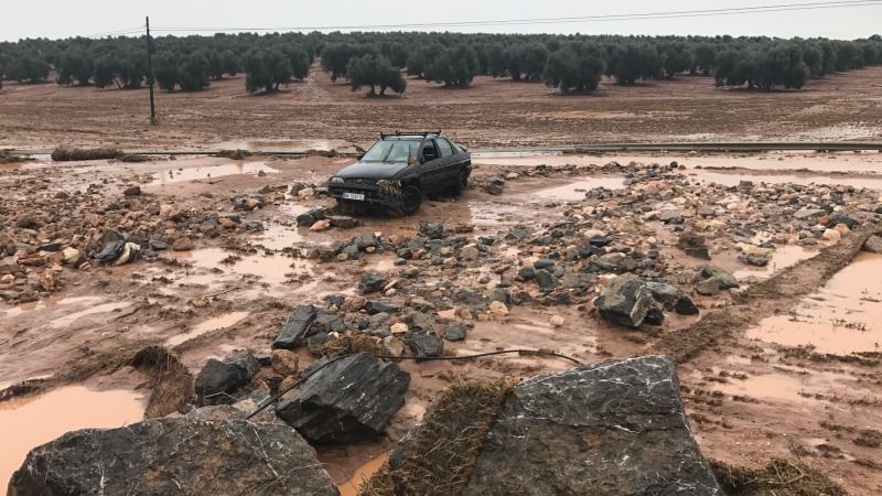 La Diputación trabaja para restablecer la normalidad en las comarcas afectadas por la tromba de agua en la provincia de Málaga