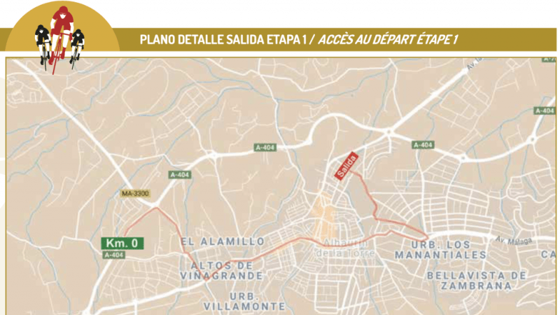 Así afectará al tráfico la salida de la Vuelta a Andalucía este miércoles, 19 de febrero