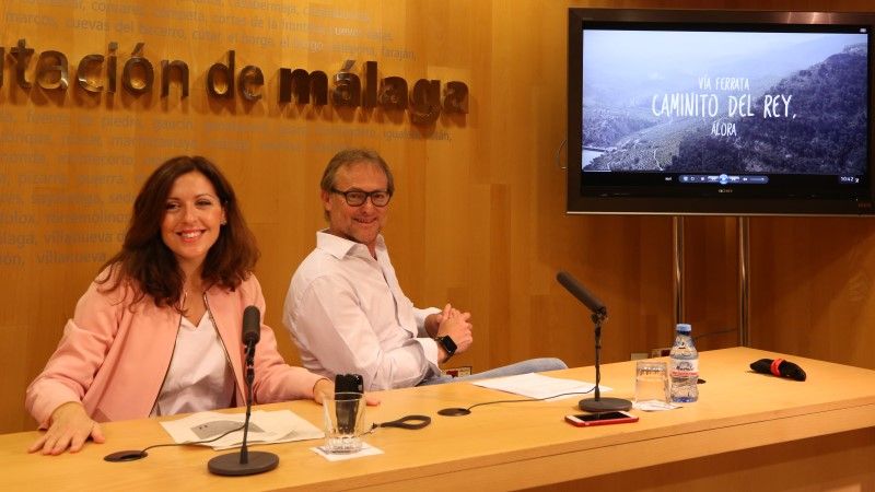 La Diputación incrementa la oferta de turismo activo de Álora con la vía ferrata Caminito del Rey