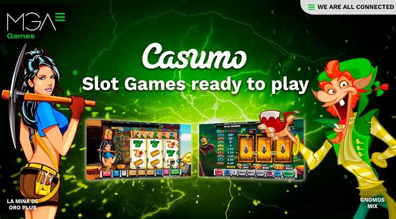 MGA Games y Casumo colaboran para ofrecer nuevas tragaperras a España