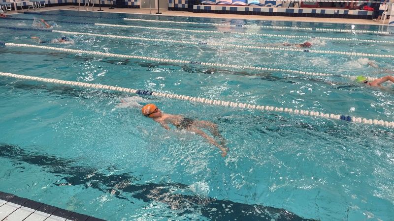 Alrededor de 60 deportistas de cinco municipios participan en el Circuito Provincial de Natación de Invierno