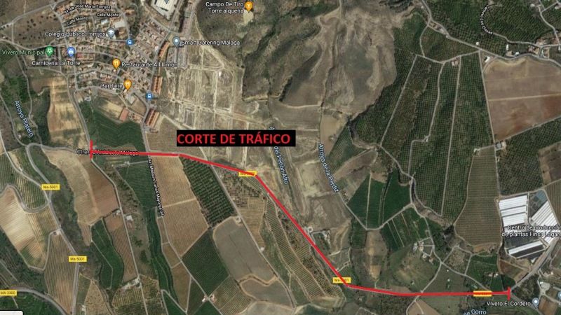 La carretera de Torrealquería se corta al tráfico este miércoles 28 para construir un nuevo puente
