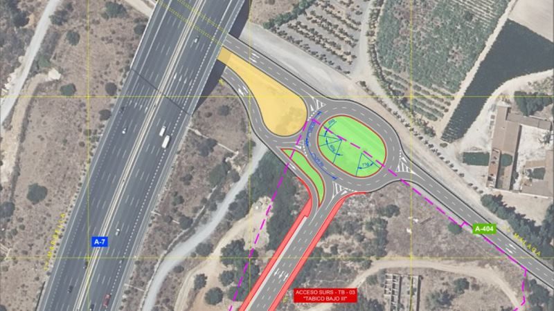 Villanova anuncia que la A-404 contará con un carril más de salida hacia la autovía A-7