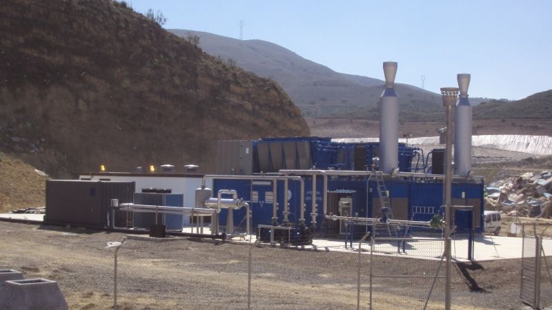 La planta de biogás del vertedero de Valsequillo permite producir electricidad para abastecer 1.400 hogares