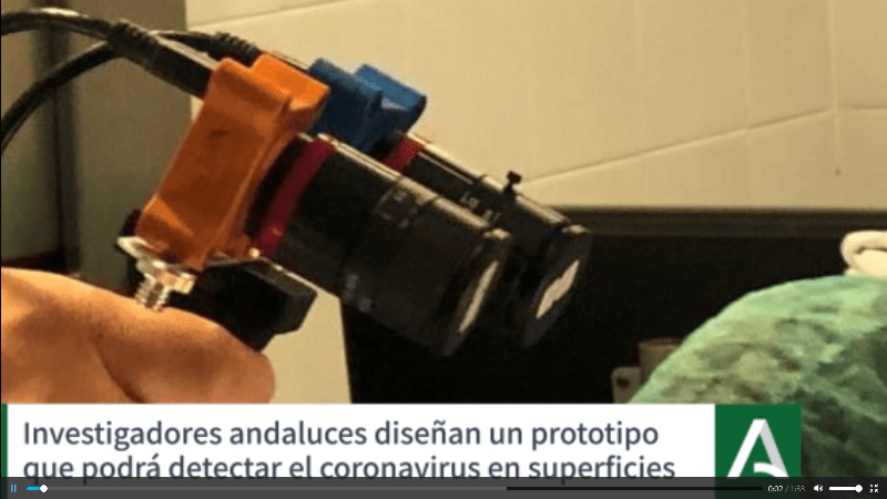 Investigadores andaluces proyectan un dispositivo que permita "ver" el coronavirus en las superficies