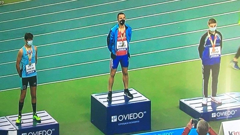 El atleta alhaurino Salvador García se proclama subcampeón de España en el Campeonato Nacional Sub-16 en Pista Cubierta