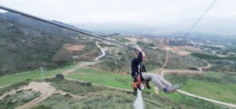La tirolina más larga de Andalucía, ubicada en Alhaurín de la Torre, se inauguará a finales de noviembre
