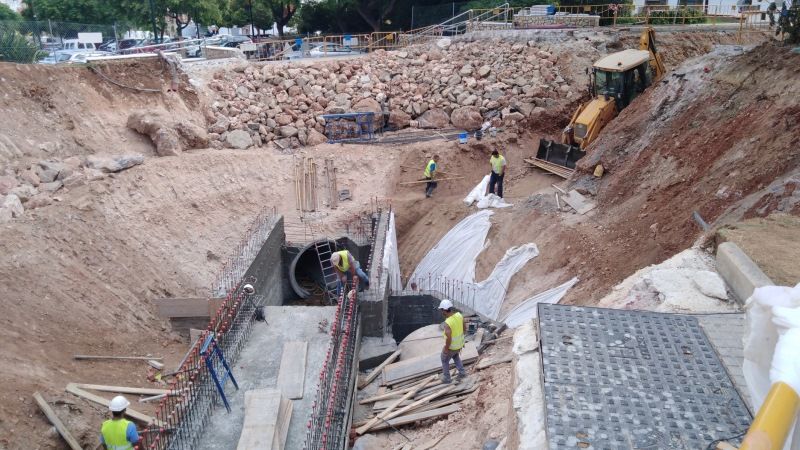 El nuevo entubado del arroyo Blanquillo duplicará la capacidad de evacuación del agua de lluvia